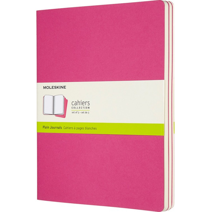 Блокнот MOLESKINE Cahier Journal XLarge, нелинованный, неоново-розовый CH023D17