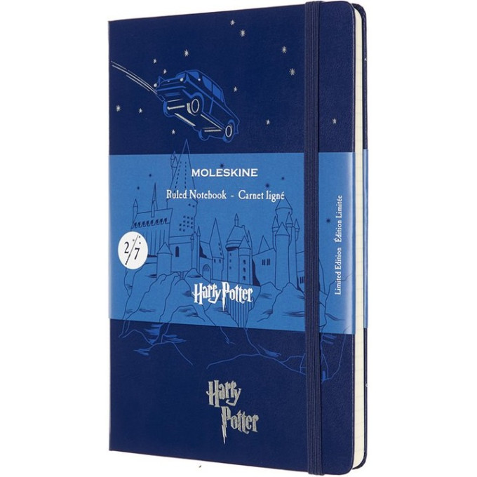Блокнот MOLESKINE LIMITED EDITION HARRY POTTER LARGE, линейка, синий LEHP02QP060B