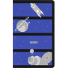 Блокнот MOLESKINE VOLANT NASA-INSPIRED SKVLNTL7063S5 Large нелинованный